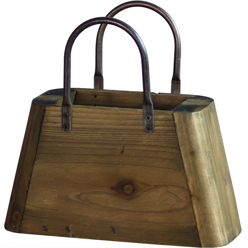 Wooden container with handles Stornfield