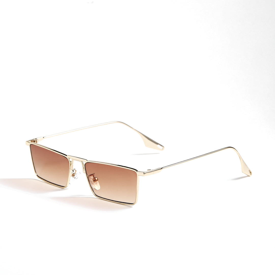 Ladies elegant geometric sunglasses with stylish metal frame Stornfield
