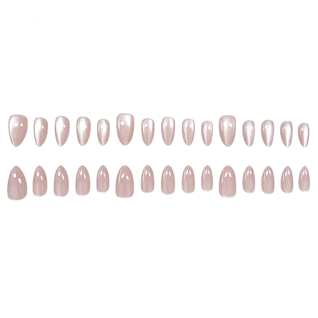 Elegant Almond-Shaped Gel Nail Enhancements Stornfield