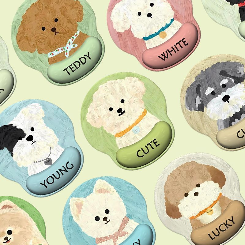Cute Dog-Themed Mouse Pad