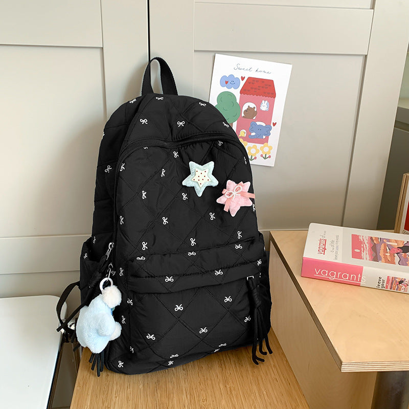Quilted Playful Design Backpack Stornfield