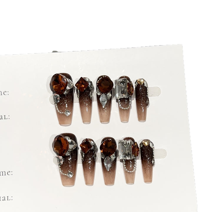 Decorative Press-On Nail Art Set
