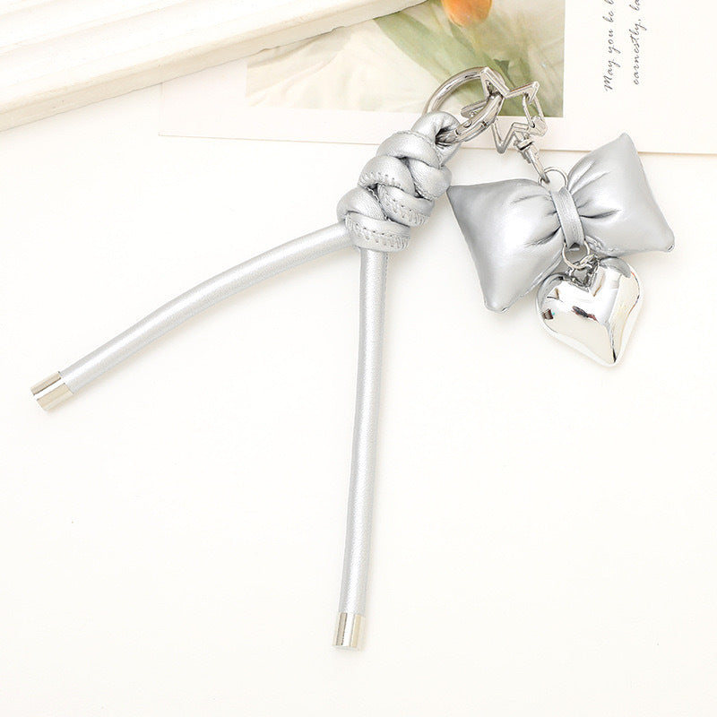 Fashionable Bow and Heart Keychain Stornfield