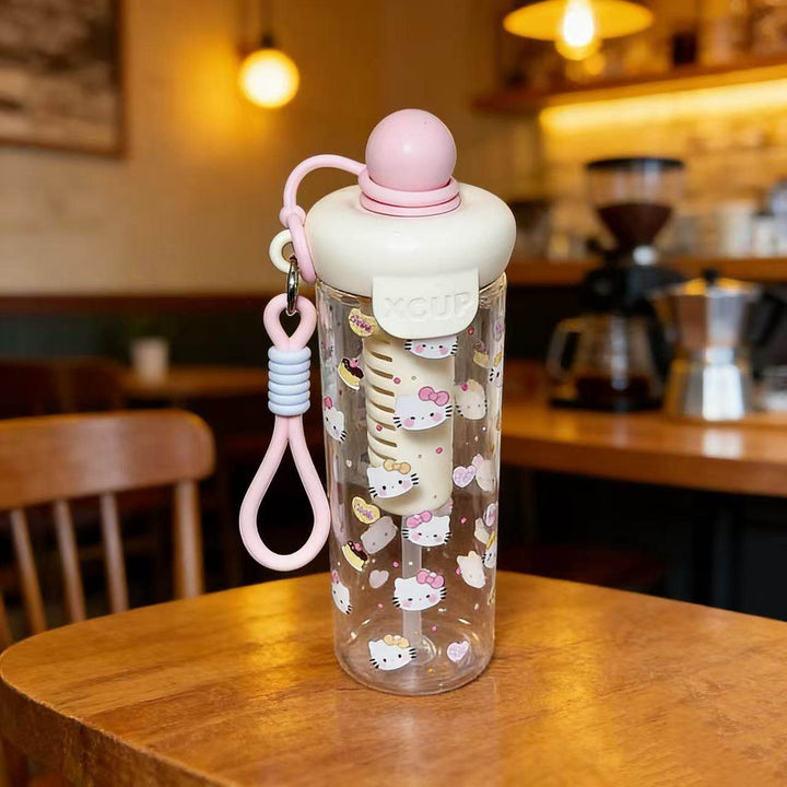 Women's water bottle with cheerful design and practical carrying handle Stornfield