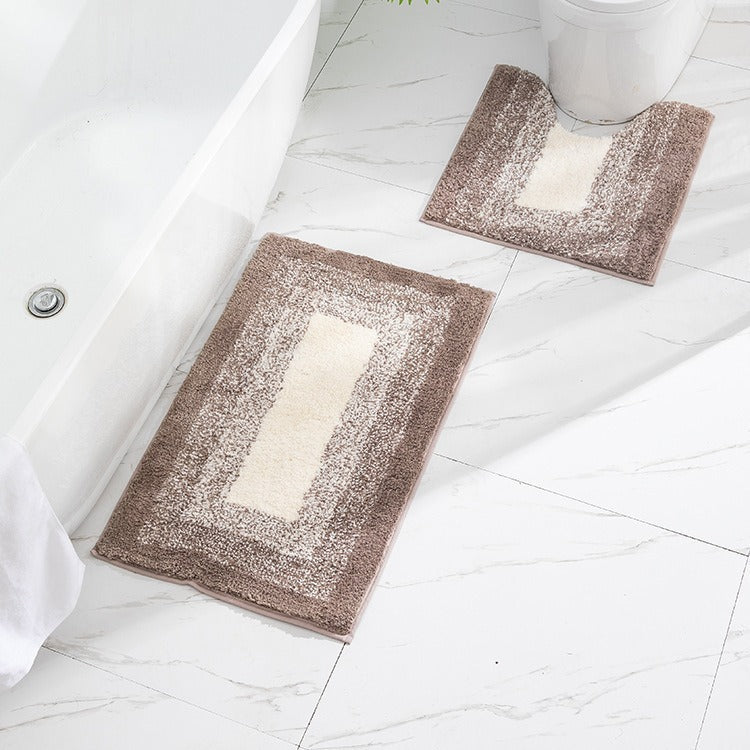 Luxurious Microfiber Bathroom Mat Set