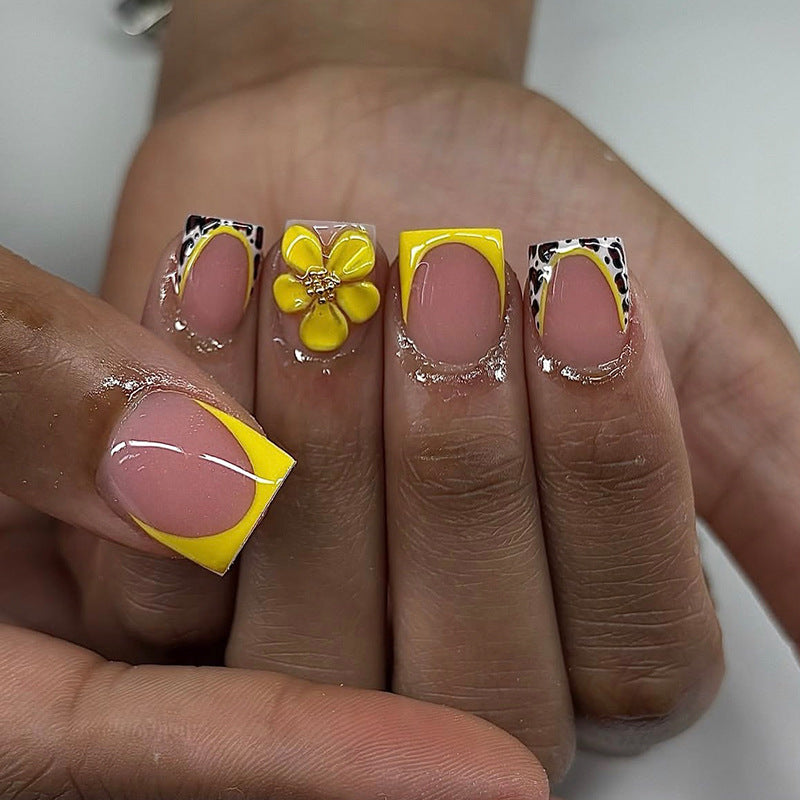 Nail art set with cheerful floral and animal designs Stornfield