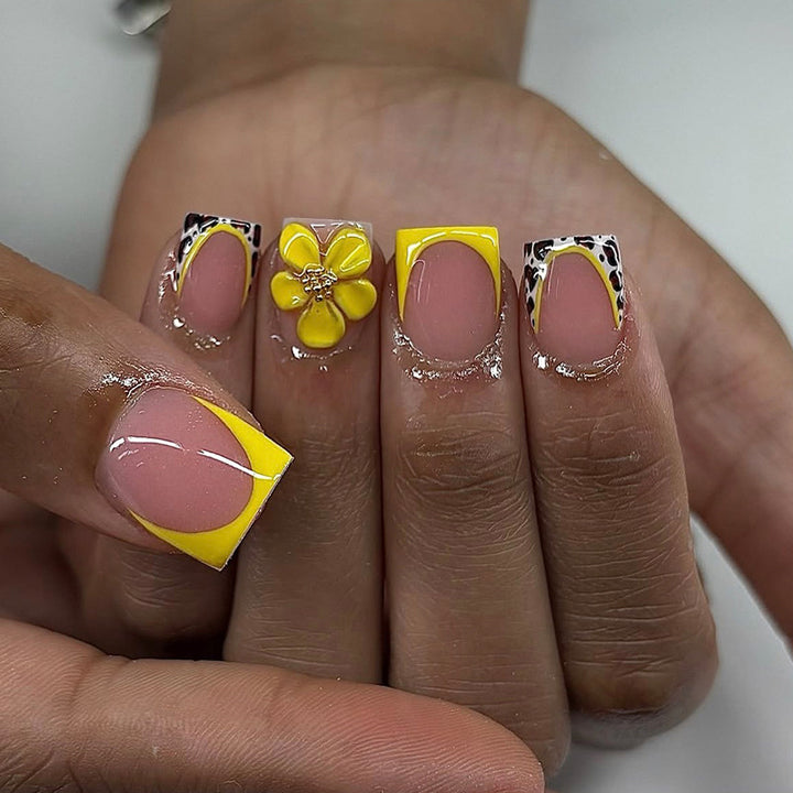 Nail art set with cheerful floral and animal designs Stornfield