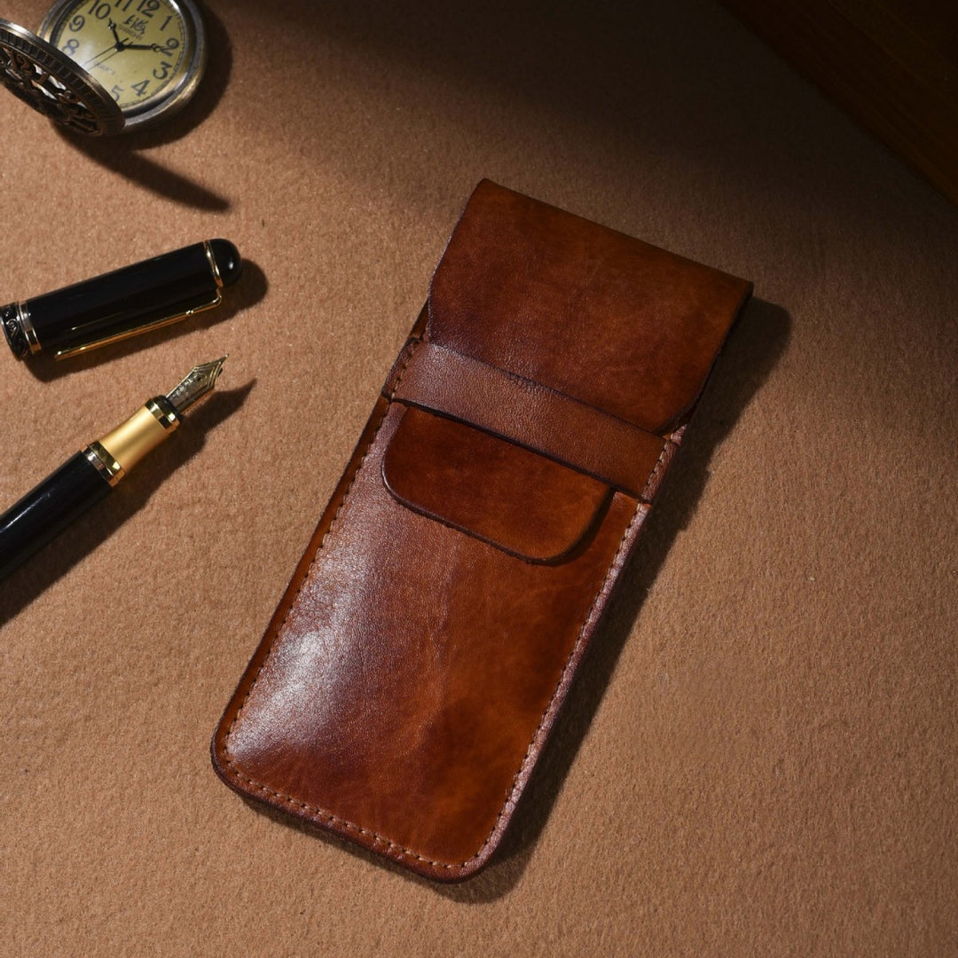 Premium Leather Pen Case