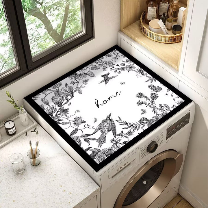 Decorative Floral Laundry Room Counter Mat Stornfield