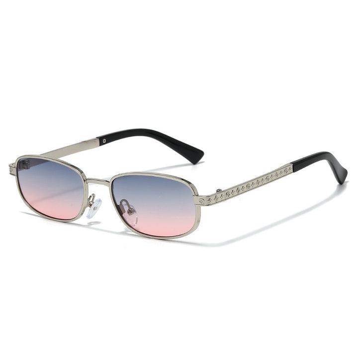 Stylish Rectangle Frame Sunglasses with Nose Pads Stornfield