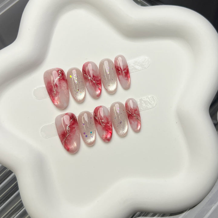 Artistic Gel Press-On Nail Set