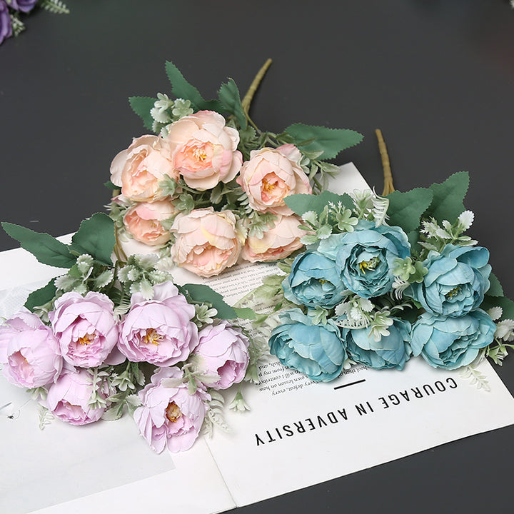 Lifelike Artificial Peony Bouquet