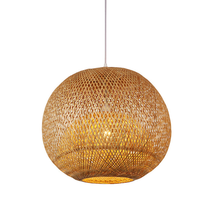 Woven Bamboo Ceiling Lamp