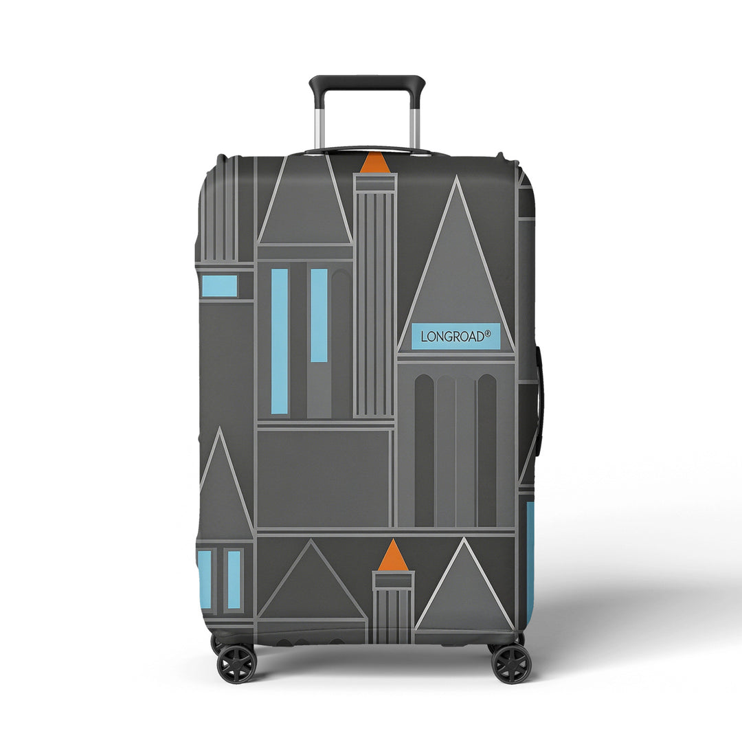 Women's suitcase cover with modern graphic design Stornfield