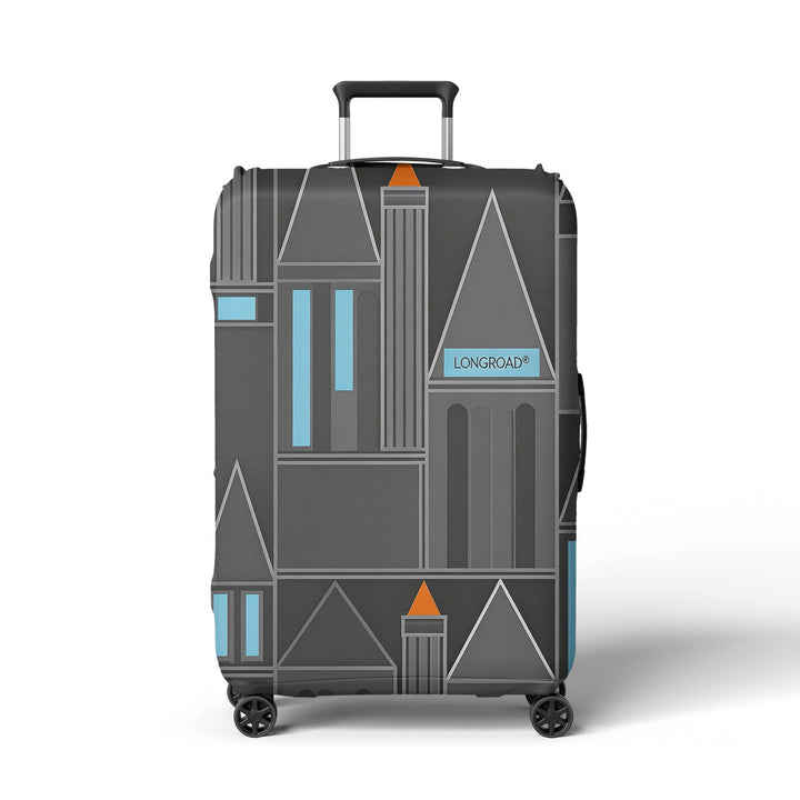 Women's suitcase cover with modern graphic design Stornfield
