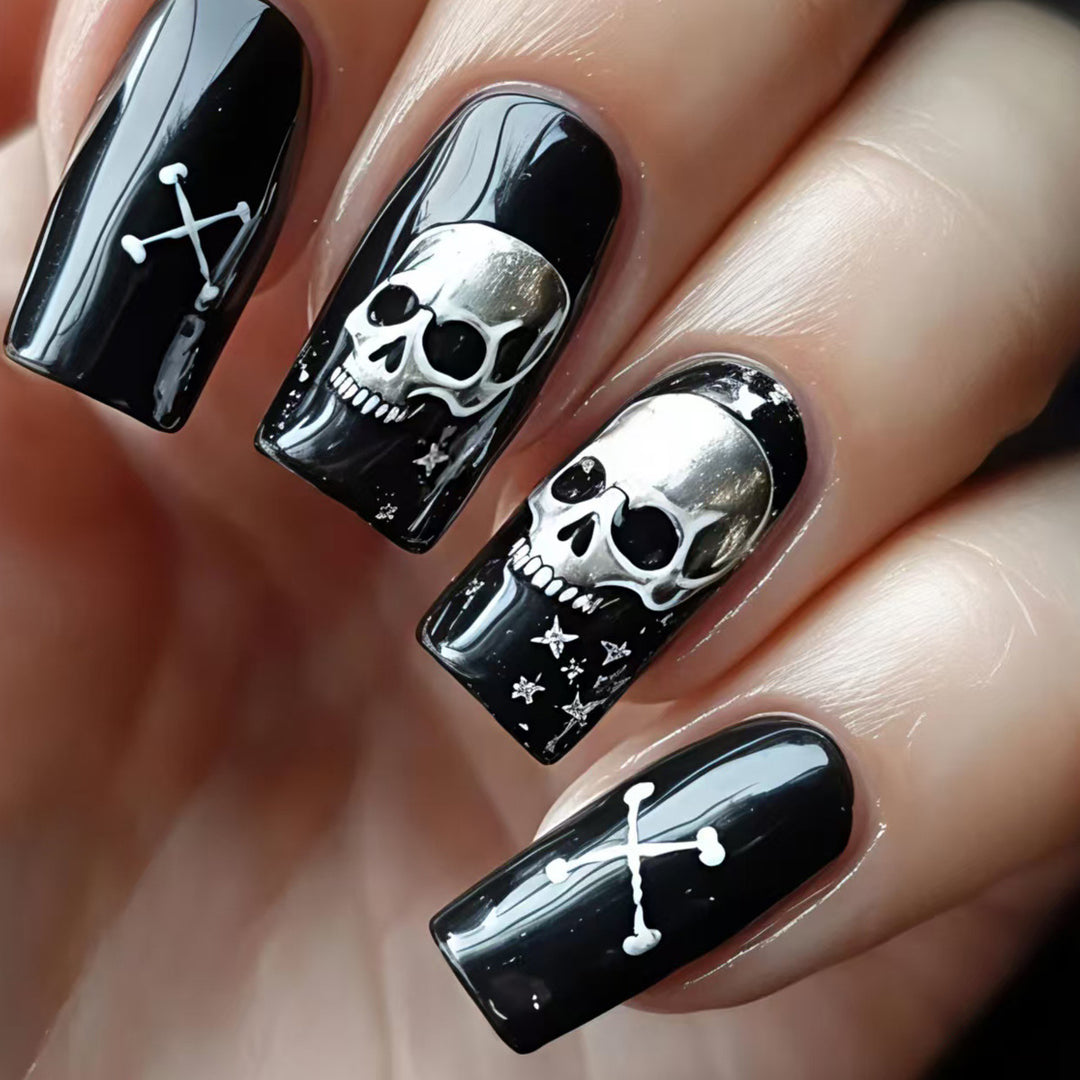 Creative Art Nails in Skull Design Stornfield