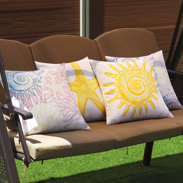 Stylish decorative cushion with maritime star design