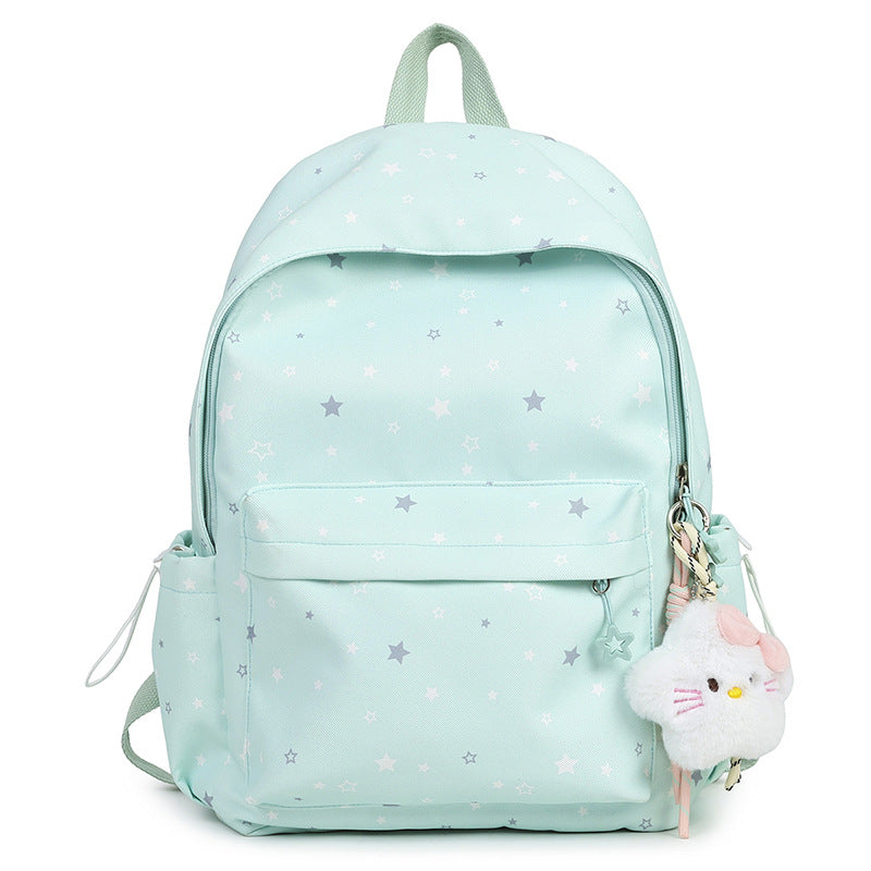 Starry Patterned Plush Backpack Stornfield