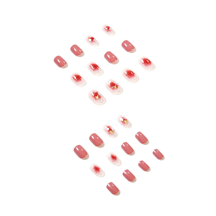 Exquisite Nail Art with Glitter and Flower Patterns Stornfield