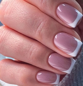 Classic French Tip Nail Enhancements Stornfield