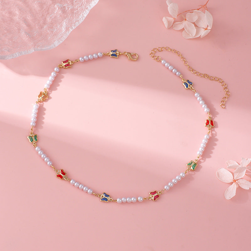 Decorative Pearl and Butterfly Eyewear Chain Stornfield