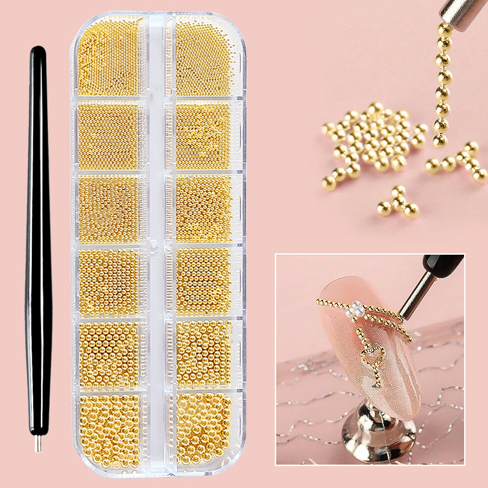 Decorative Nail Art Beads Set