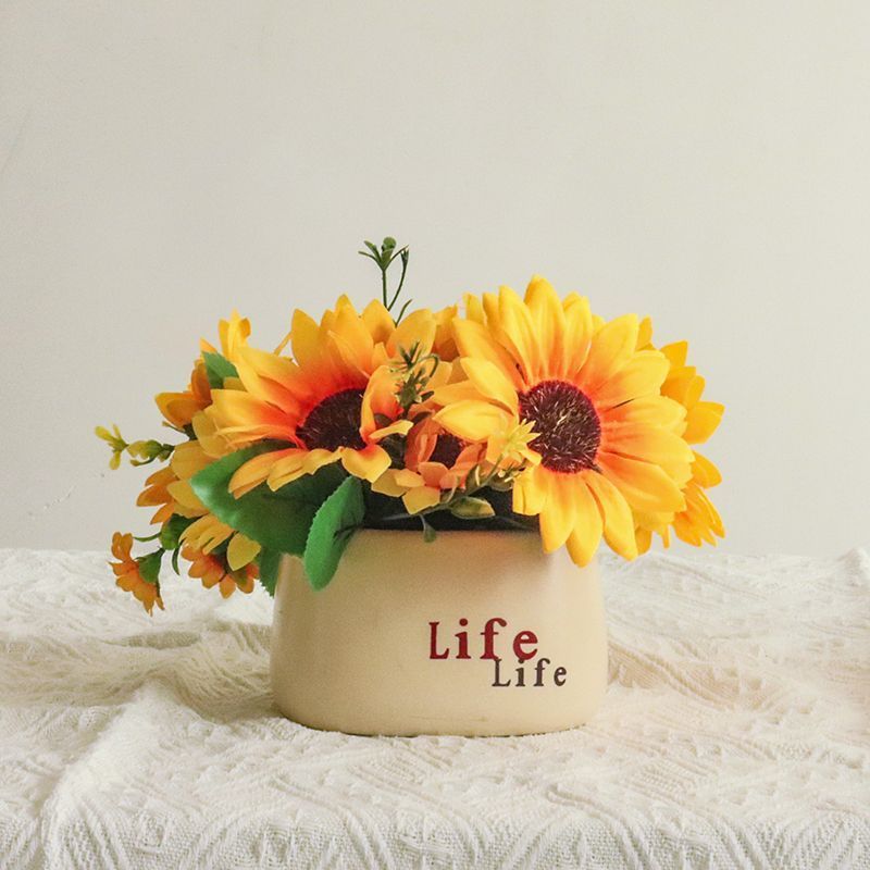 Lifelike Sunflower Centerpiece