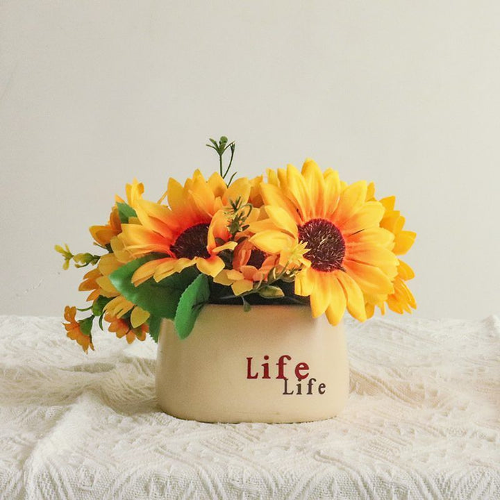Lifelike Sunflower Centerpiece