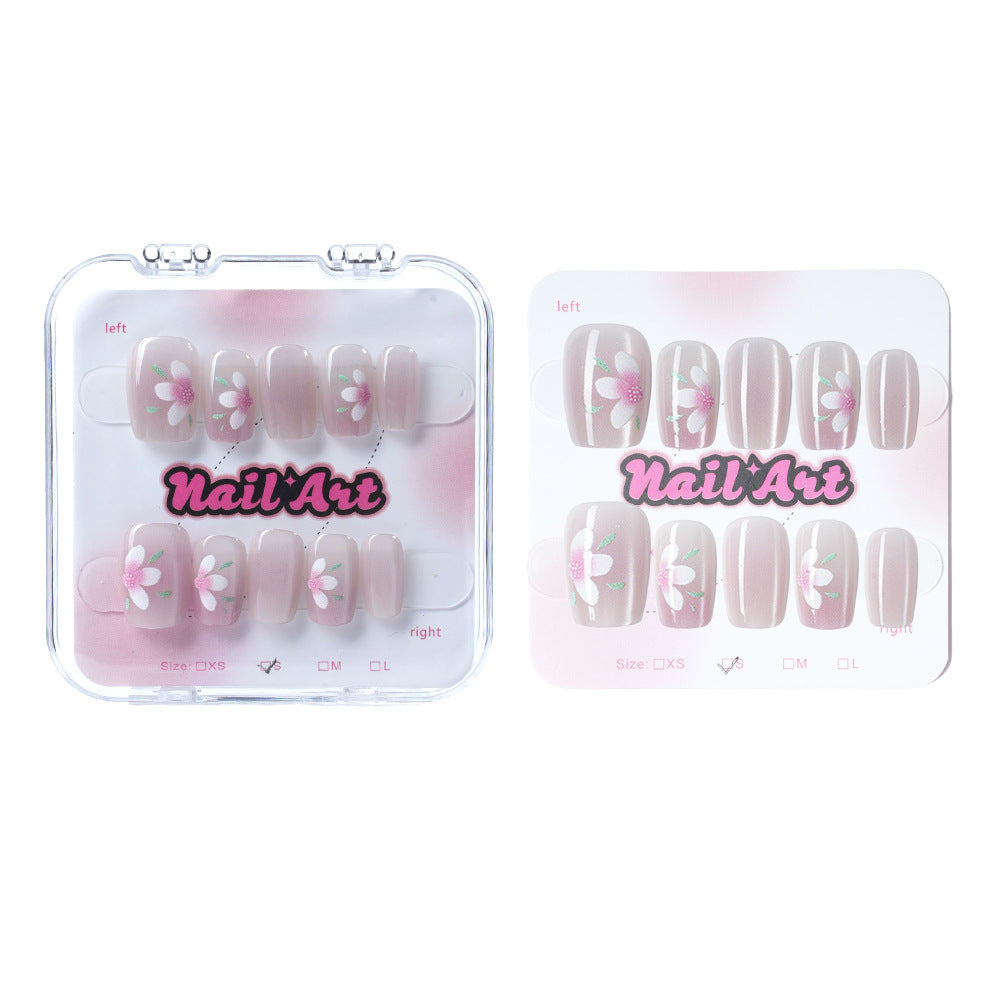 Decorative Floral Press-On Nail Set Stornfield