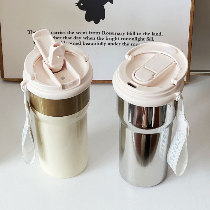 Ladies thermos mug with stylish flower design Stornfield