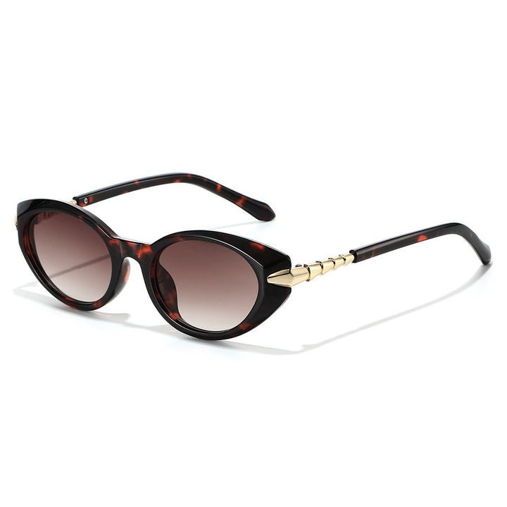 Designer Cat-Eye Sunglasses with Gold Accents Stornfield