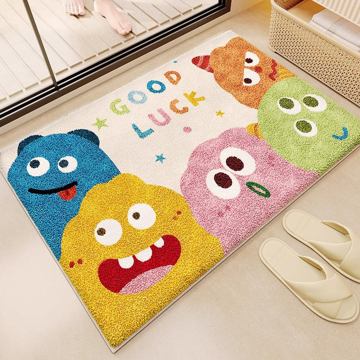 Fun-Themed Cartoon Bath Mat