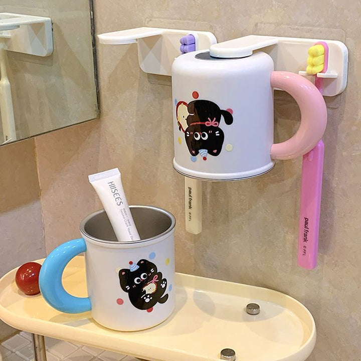 Wall cup holder with creative animal motif Stornfield