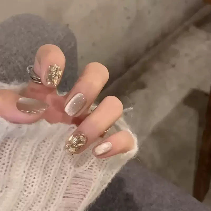 Glossy Gel Press-On Nail Set