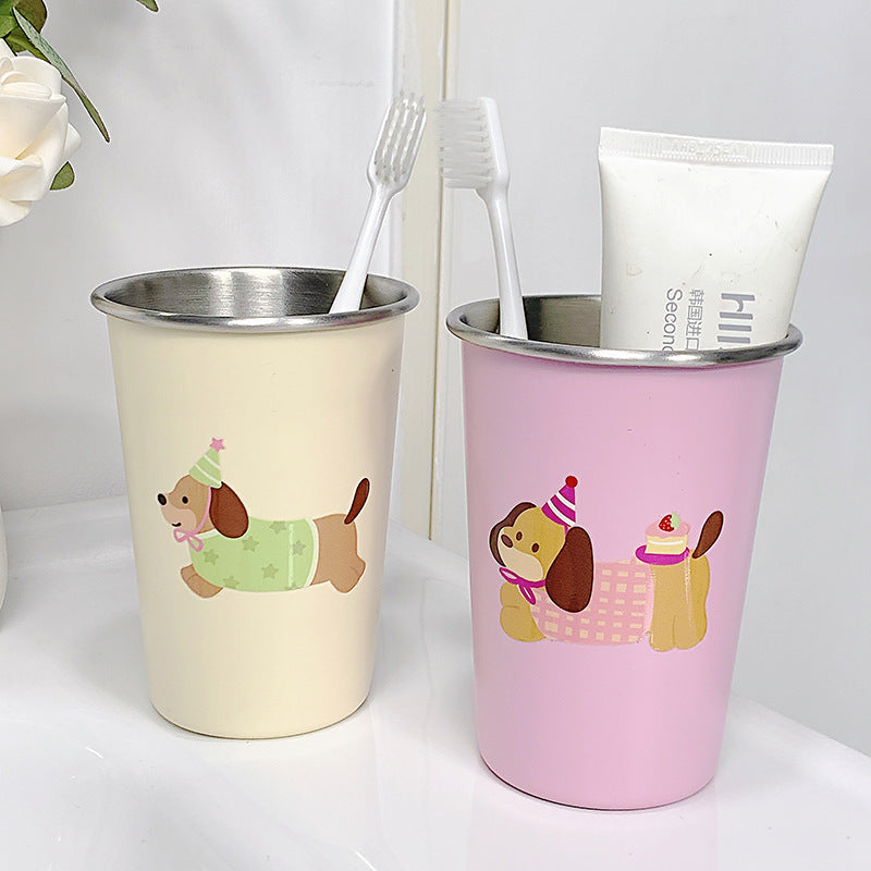 Stainless steel cup with cute dog design Stornfield