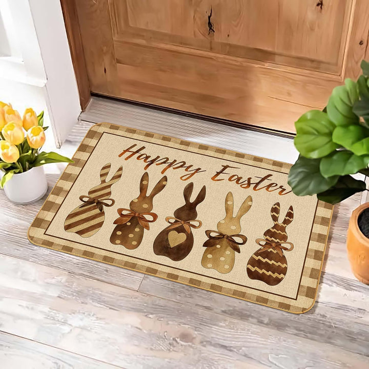 Illustrated Easter-Themed Area Rug for Home