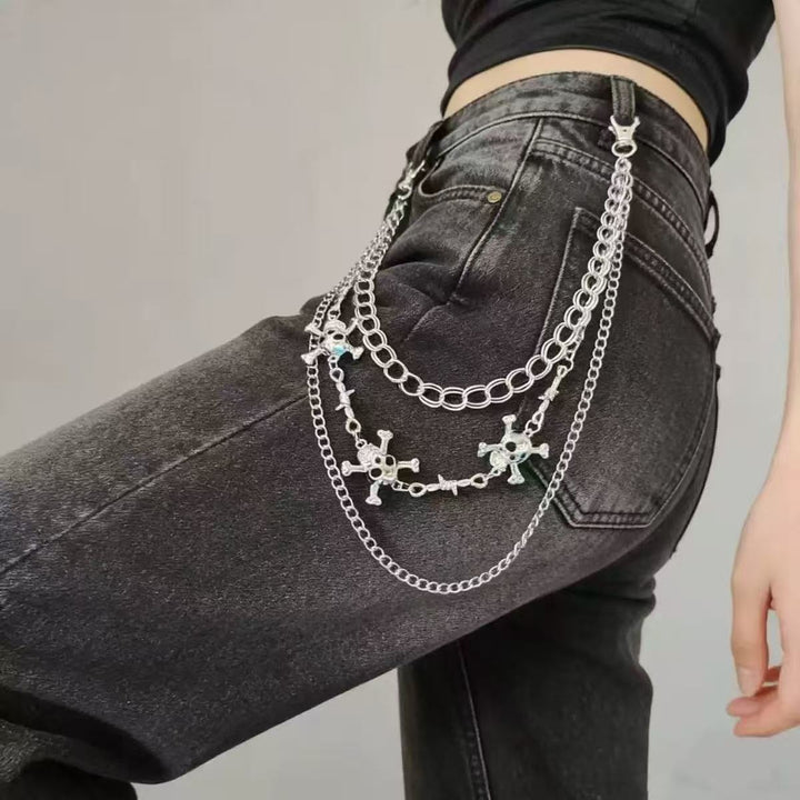 Fashionable chain belt with cross pendants Stornfield