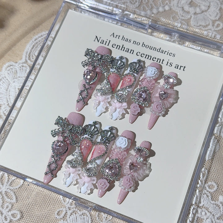 Ornate 3D Press-On Nail Art Set