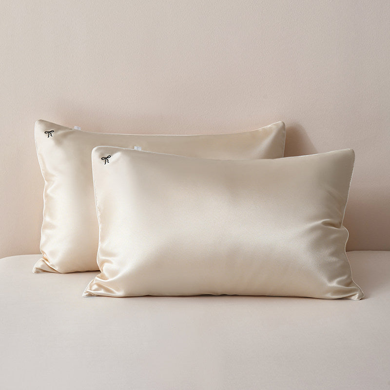 Silky Satin Pillowcase Pair for Hair & Skin Care with Hidden Closure