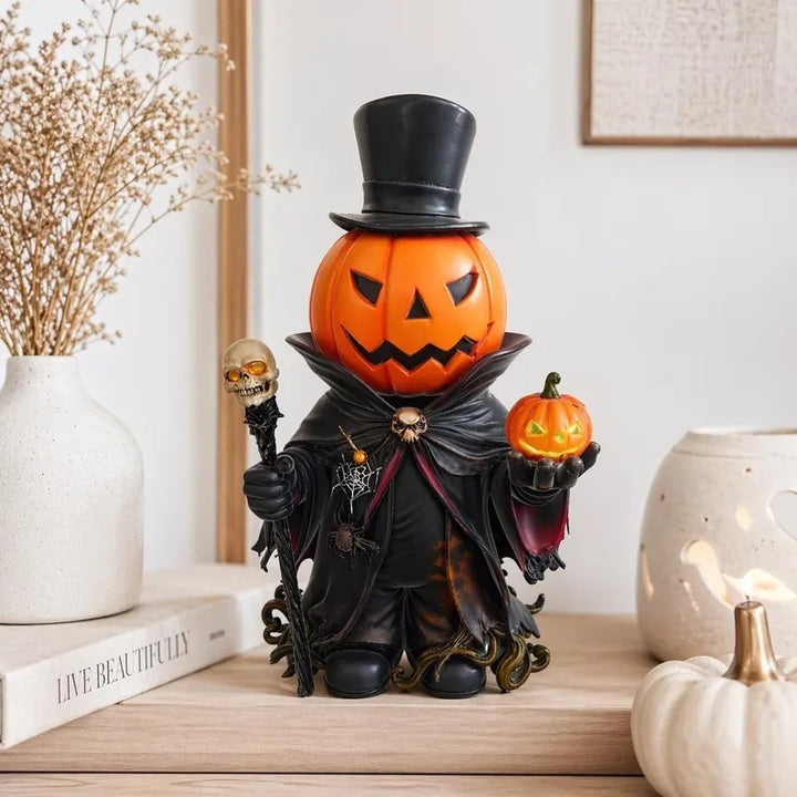 Halloween-Themed Pumpkin Master Figurine Stornfield