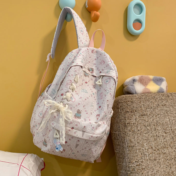 Cute Character Design Embellished Backpack Stornfield