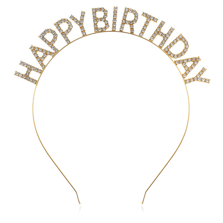 Ladies Glitter Headband with "Happy Birthday" Inscription Stornfield