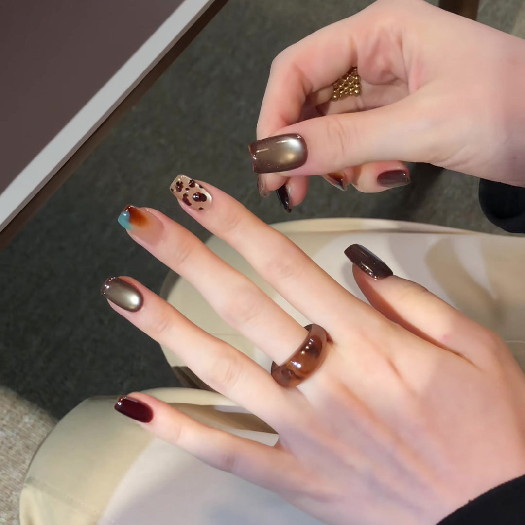 Artistic Press-On Nail Design Stornfield