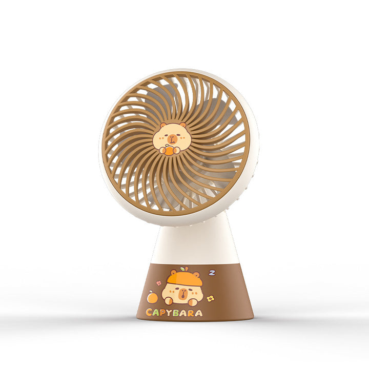 Women Portable Hand Fan in Creative Capybara Design Stornfield