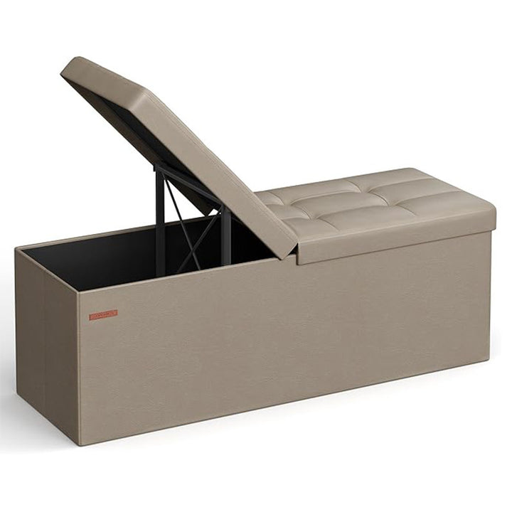 Versatile Upholstered Storage Stool Stornfield