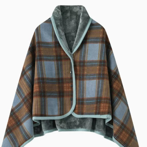 Women's stylish throw blanket with button closure Stornfield