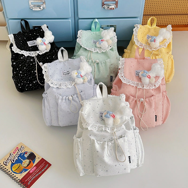 Charming Star-Patterned Backpack Stornfield