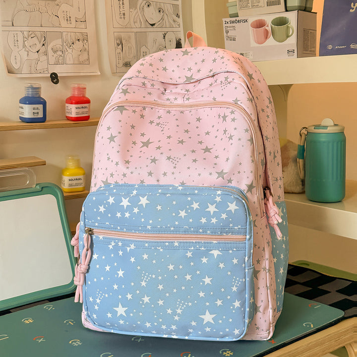 Versatile Multi-Functional Star-Printed Backpack Stornfield