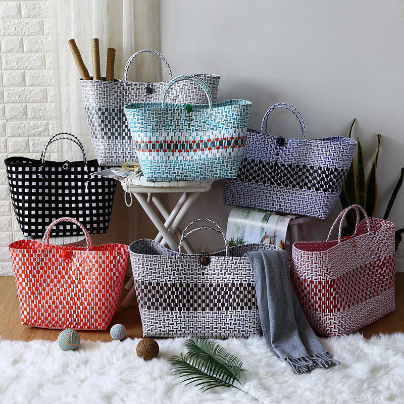 Large Capacity Woven Shopping Tote Stornfield