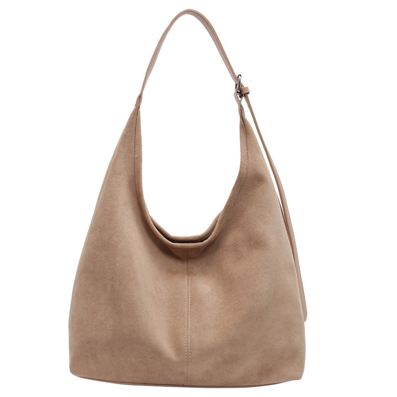 Luxurious Suede Slouchy Handbag